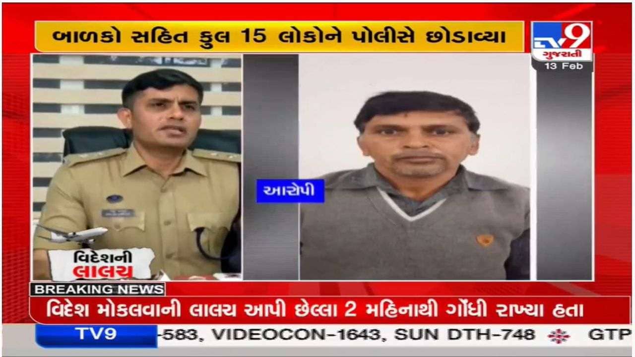 ગાંધીનગર પોલીસે આ રીતે છોડાવ્યા દિલ્હી અને કોલકત્તામાં વિદેશ જવાના બહાને છેતરાયેલા બંધક 15 લોકોને