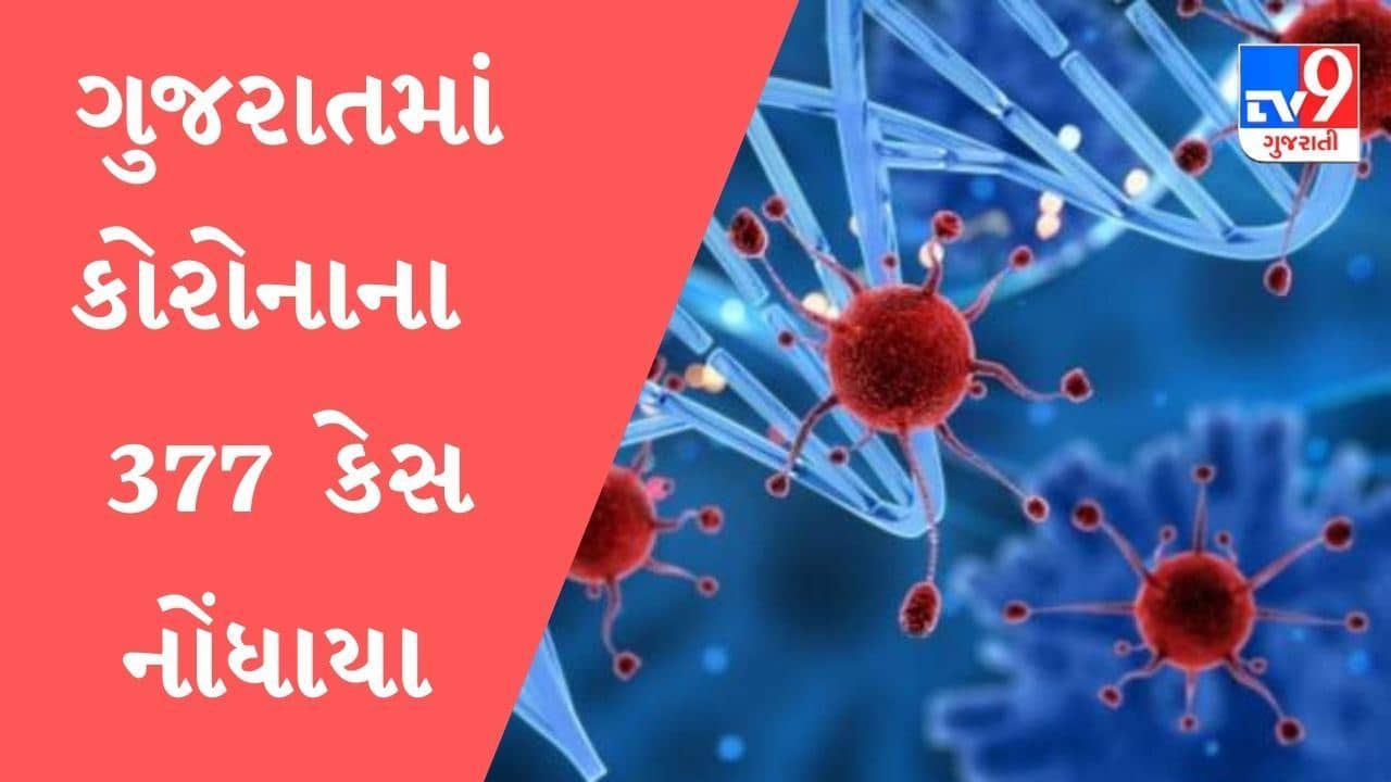 ગુજરાતમાં કોરોનાના કેસમાં તીવ્ર ઘટાડો, નવા 377 કેસ નોંધાયા, 9 લોકોના મૃત્યુ