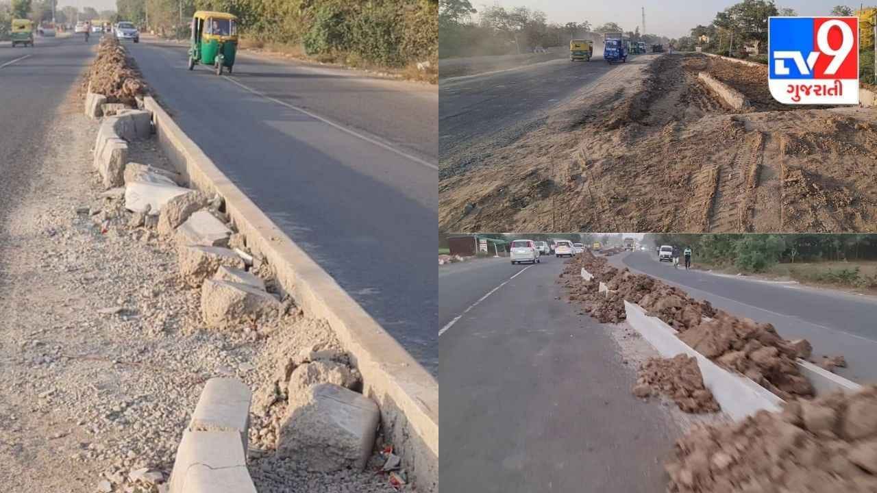 Nadiad મહેમદાવાદ માર્ગ બિસ્માર, માર્ગ મકાન વિભાગની બેદરકારી સામે આવી