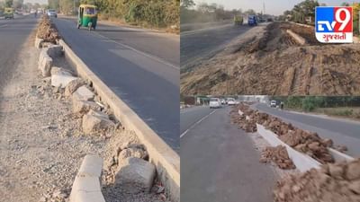 Nadiad મહેમદાવાદ માર્ગ બિસ્માર, માર્ગ મકાન વિભાગની બેદરકારી સામે આવી