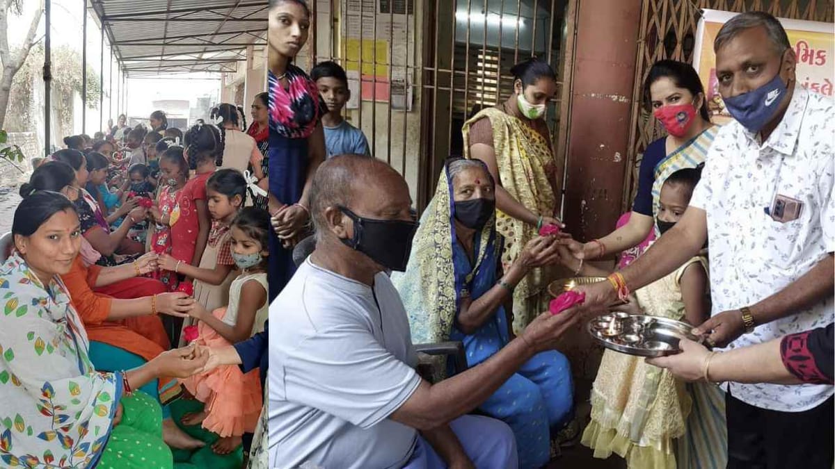 Valentine's Day ની અનોખી ઉજવણી, સરકારી શાળાના 1500 બાળકોએ માતા - પિતાનું પૂજન કર્યું