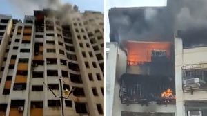 Mumbai Fire : મુંબઈના કાંજુરમાર્ગની એક ઈમારતમાં લાગી ભીષણ આગ, 10થી વધુ ફાયર ફાઈટર ઘટનાસ્થળે