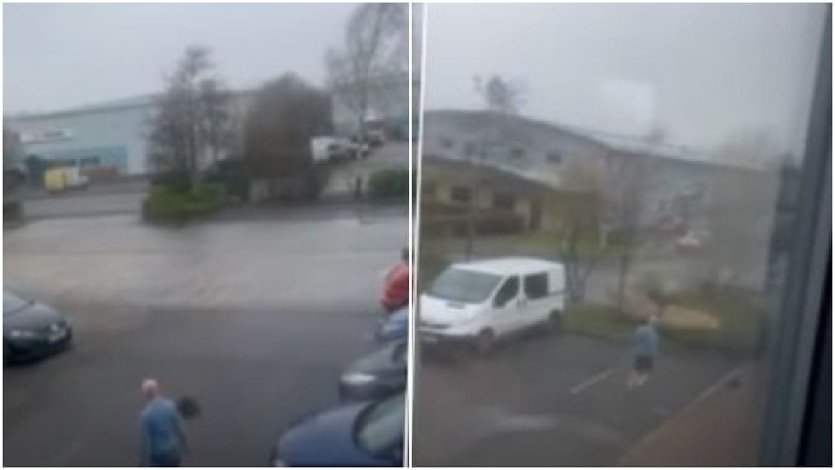 Viral: અસલી પવન ઉડાવી ગયા શખ્સના નકલી વાળ, વીડિયો જોઈ હસવું નહીં રોકી શકો