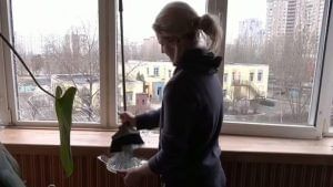 Russia Ukraine war: કિવમાં જે ઘર પર બોમ્બ ફેંકવામાં આવ્યો તે ઘરની સફાઈ કરતી વખતે મહિલાએ આંસુભરી આંખે રાષ્ટ્રગીત ગાયું