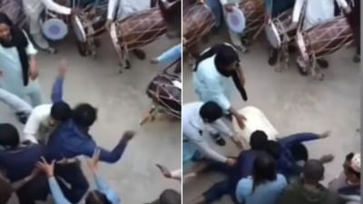 Funny: ઢોલ સાંભળી શખ્સને એવું શુરાતન ચડ્યું કે કાબૂમાં કરવો થયો મૂશ્કેલ, લોકોએ આ ડાન્સને નામ આપ્યું 'બેકાબૂ ડાન્સ'