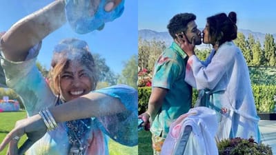 પ્રિયંકા ચોપરાએ વિદેશમાં ઉજવી 'દેશી' હોળી, નિક જોનસને રંગતી જોવા મળી 'દેશી ગર્લ'