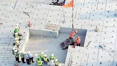 UP: અયોધ્યામાં ચાલી રહેલા રામ મંદિર નિર્માણ માટે પ્લીન્થનું કાર્ય અંતિમ તબક્કામાં પહોંચ્યું, તસવીરોમાં દેખાય છે ભવ્ય અને દિવ્ય આકાર