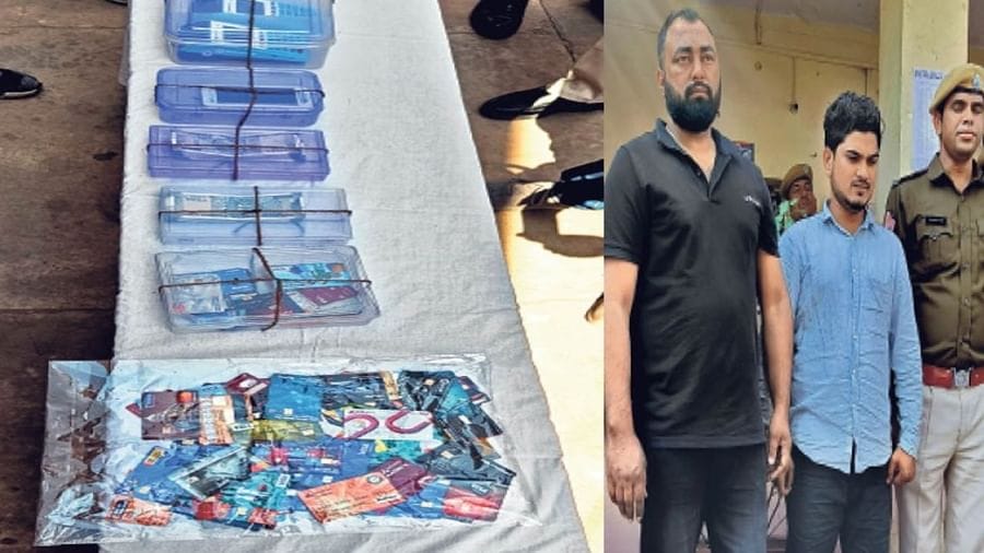 Crime: એક કરોડથી વધુની છેતરપિંડી કરતી ગેંગનો પર્દાફાશ, બે આરોપીની ધરપકડ, 3 સ્વેપ મશીન અને 103 ATM કાર્ડ મળી આવ્યા