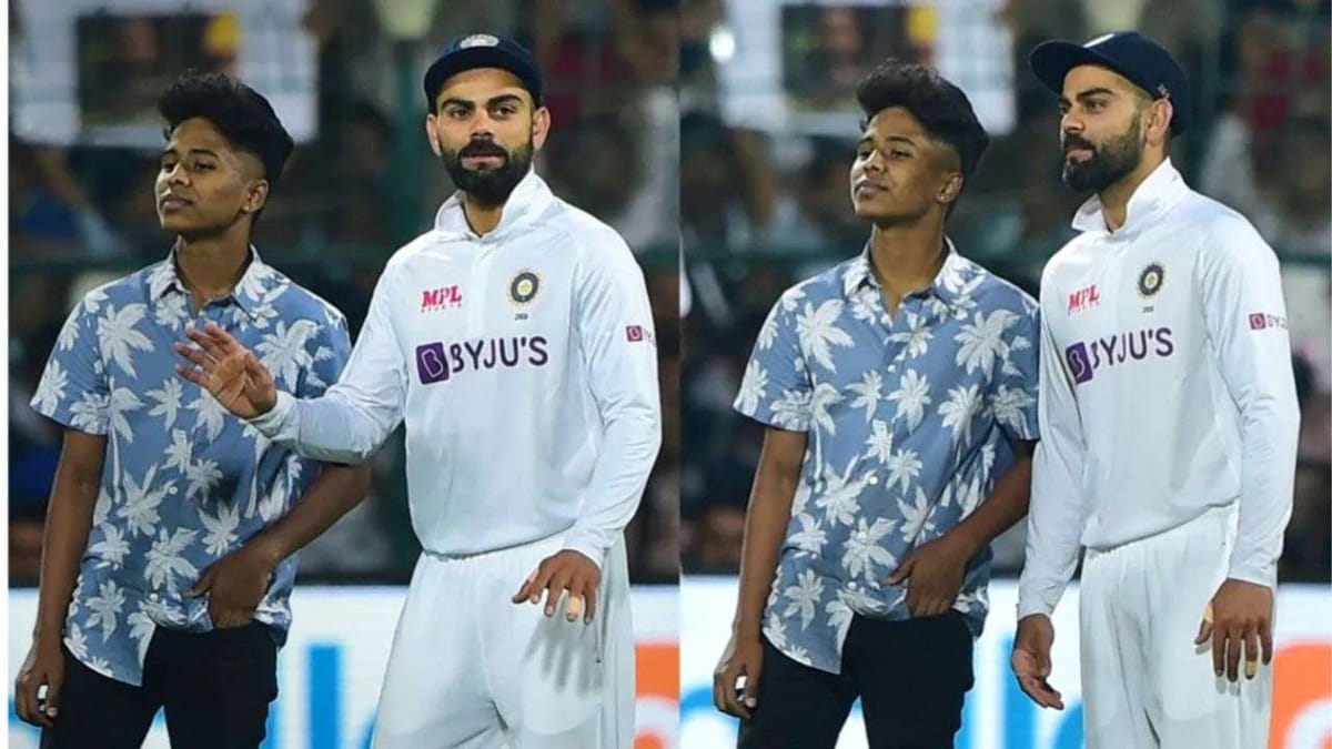 Video: વિરાટ કોહલીને મળવા ફેન્સ મેદાનમાં પહોંચી ગયા , ચાહકો અને સુરક્ષા કર્મચારીઓ વચ્ચે મેદાનમાં ઉંદર-બિલાડીની રમત શરુ થઈ