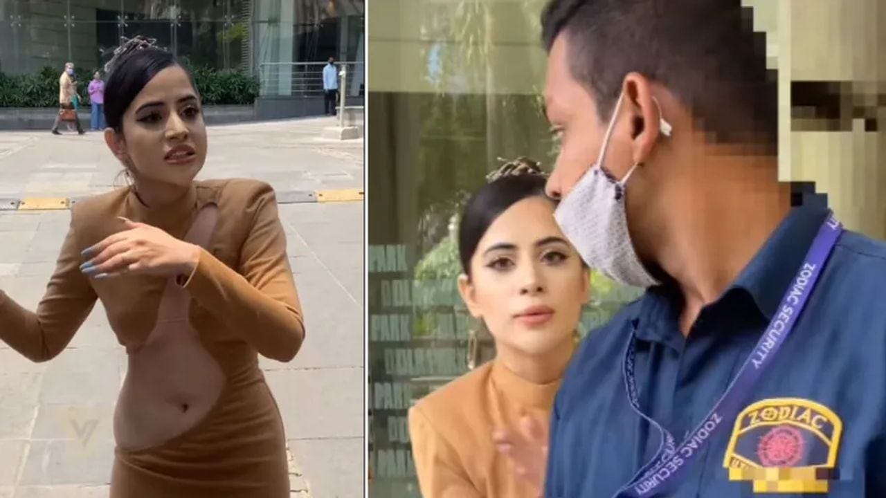 ઉર્ફી જાવેદની બિલ્ડિંગના સિક્યુરિટી ગાર્ડ સાથે થઈ તુતુ મેંમેં, જુઓ વાયરલ વીડિયો