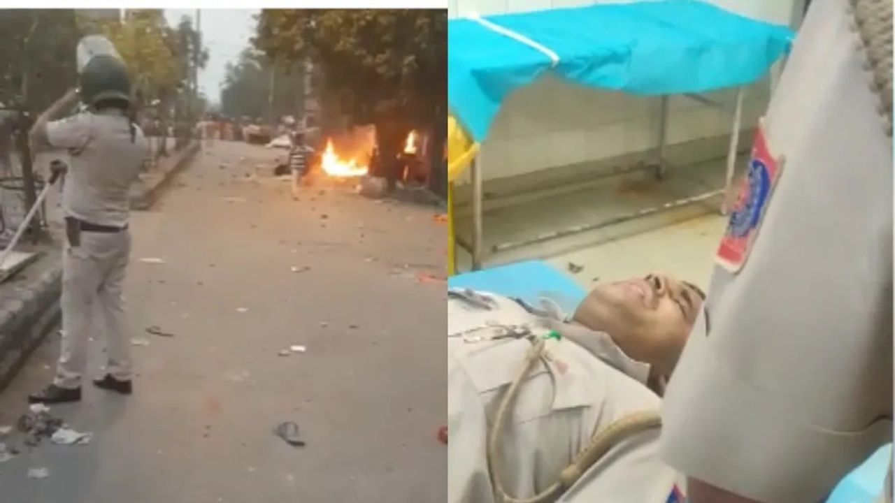 Delhi: જહાંગીરપુરીમાં હનુમાન જયંતિની શોભાયાત્રા દરમિયાન હિંસા, તોફાનીતત્વોએ આગ લગાવી અને તોડફોડ કરી, અનેક પોલીસકર્મીઓ ઘાયલ