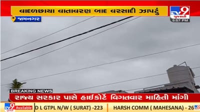 Jamnagar : ઉનાળાની ગરમી વચ્ચે વાતાવરણમાં પલટો આવ્યો, કમોસમી વરસાદનું ઝાપટું પડ્યું