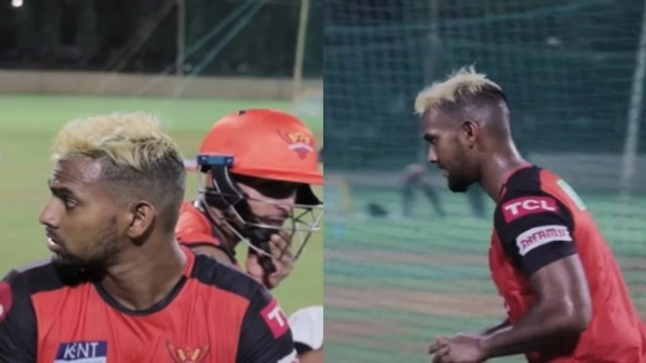 IPL 2022: 'સ્પીડસ્ટાર' ઉમરાન મલિક સાથે લાગી શરત, નિકોલસ પૂરને બંને હાથે બોલિંગ કરી, Video