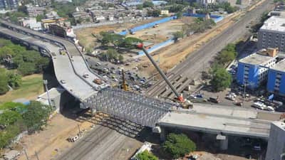 નવો બ્રિજ: 15 જૂન સુધીમાં સુરતને મલ્ટીલેયર બ્રિજની ભેંટ મળે તેવી શક્યતા, આરઓબી પર 9 ગર્ડર મુકવાની કામગીરી પૂર્ણ