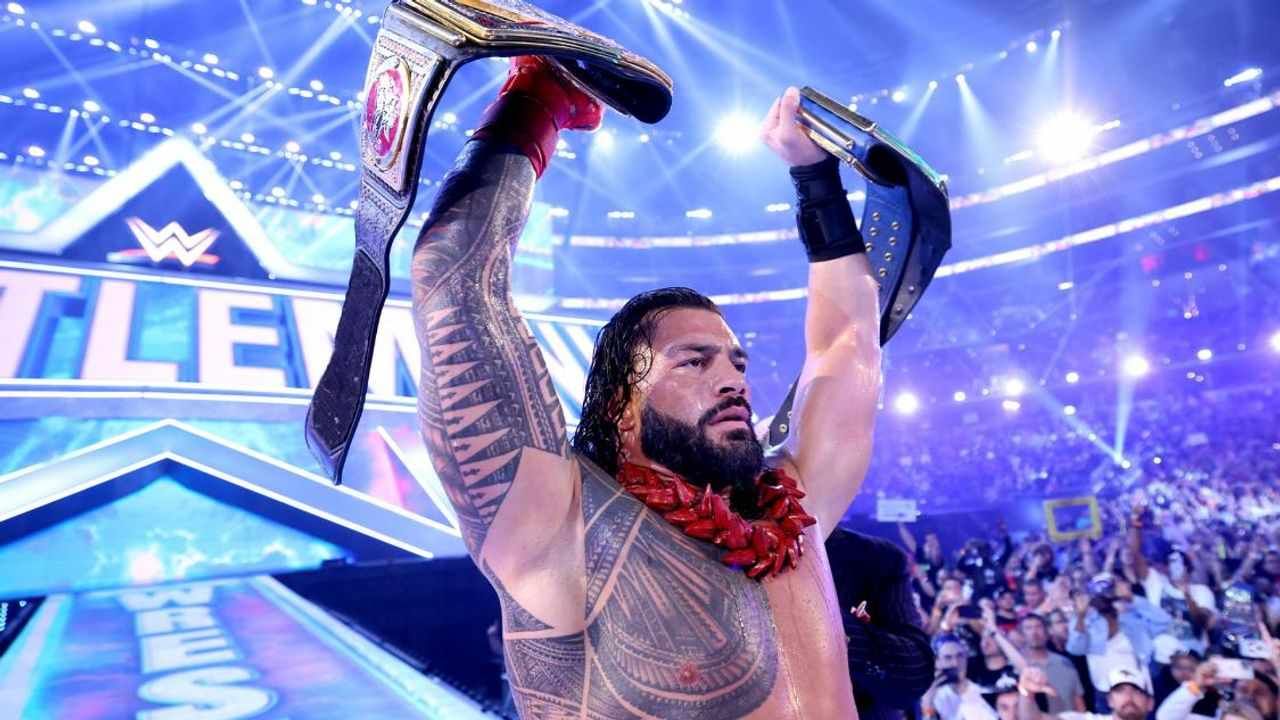 581 દિવસ બાદ WWE WrestleMania 38 માં Roman Reigns એ નવો ઇતિહાસ રચ્યો, 5 સ્પીયર અને 3 સુપરમેન પંચ મારીને Brock Lesnar ને માત આપી