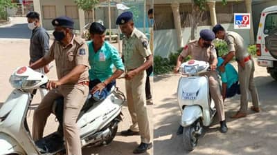 Sabarkantha: ગૌણ સેવા પસંદગી મંડળની પરીક્ષા દરમિયાન પોલીસે ચુસ્ત બંદોબસ્ત વચ્ચે માનવતા દર્શાવી