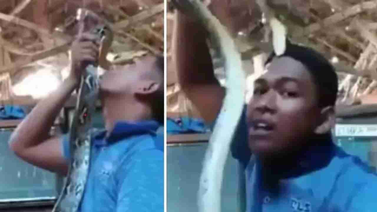 Snake Attack : છોકરાની આ હરકતથી સાપ ઉશ્કેરાયો અને પછી જે થયું તે કેદ થઈ ગયું VIDEOમાં