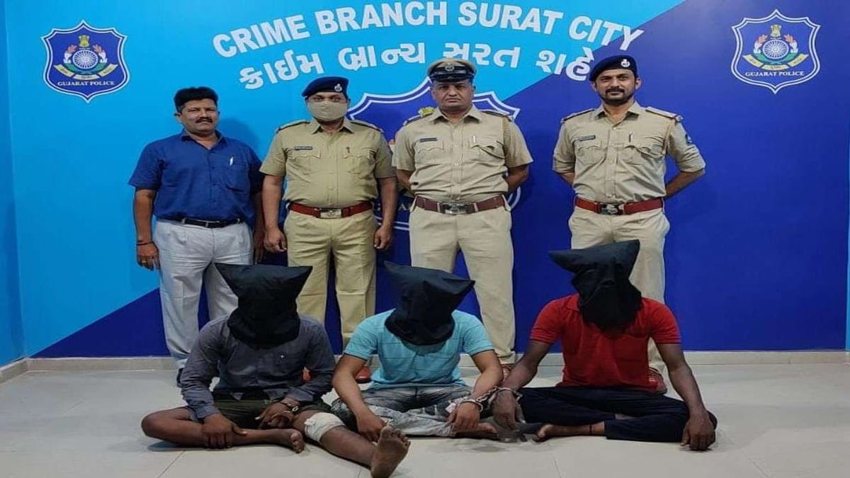 મહારાષ્ટ્રમાં સચીન પવારની હત્યા કરીને સુરત નાસી આવેલા ત્રણ આરોપીની ધરપકડ