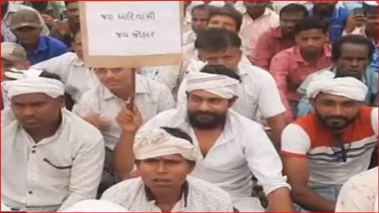 Tapi : પાર તાપી રિવર લિંક પ્રોજેક્ટ રદ કરવાની માંગ સાથે આદિવાસી સમાજે ઉગ્ર વિરોધ પ્રદર્શન કર્યું