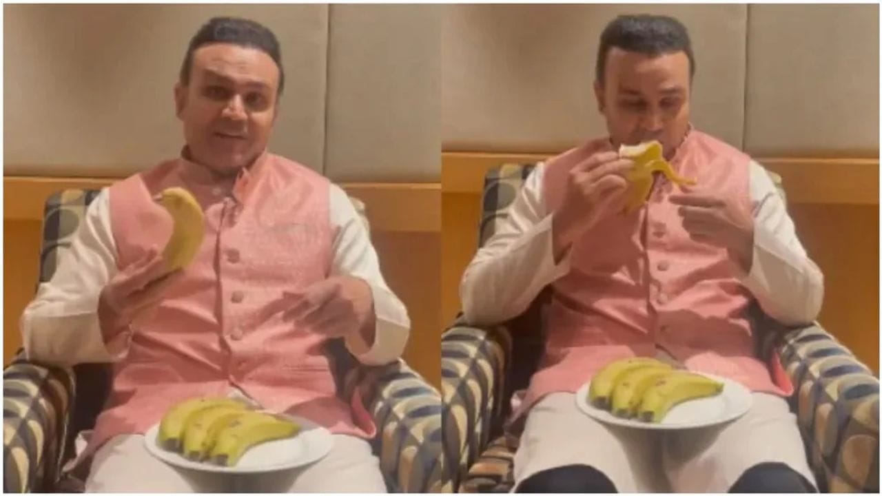 Sachin Tendulkar Birth Day: તેંડુલકરના બર્થડેપર વિરેન્દ્ર સહેવાગે પેટ ભરીને કેળા આરોગ્યા, જાણો કેમ? Video