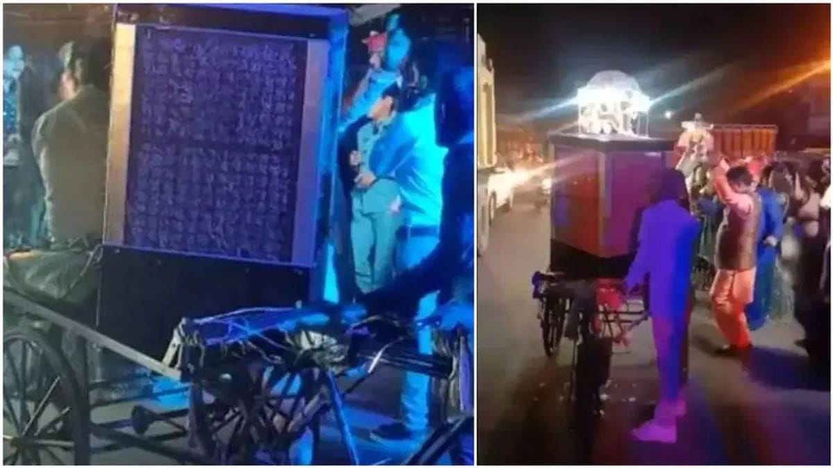 Viral Video:  ડાન્સ દરમિયાન જાનૈયાઓને ઠંડા ઠંડા કૂલ કૂલ રાખવા માટે કર્યો દેશી જુગાડ, વીડિયો જોઈને લોકોએ આપી આવી પ્રતિક્રિયાઓ