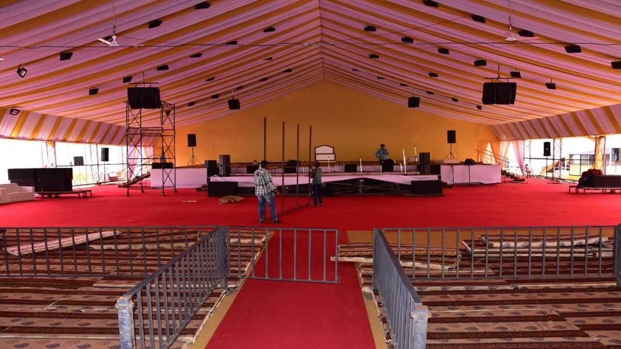 જામનગર : પહેલી મેથી યોજાનારી પૂજ્ય ભાઈજીની ભાગવત સપ્તાહની તડામાર તૈયારીઓ