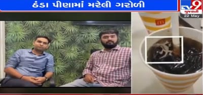 Ahmedabad : સ્વાસ્થ્ય સાથે ચેડા ! મેકડોનાલ્ડમાં કોલ્ડડ્રિંકના ગ્લાસમાંથી નીકળી મરેલી ગરોળી