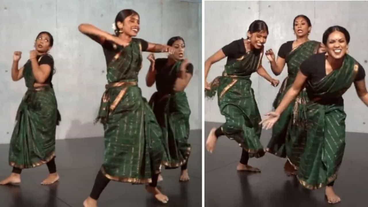 Dance Video: સાડીમાં છોકરીઓએ આકર્ષક ડાન્સથી ઇન્ટરનેટ પર ધૂમ મચાવી, લોકોએ કહ્યું- Girls on fire