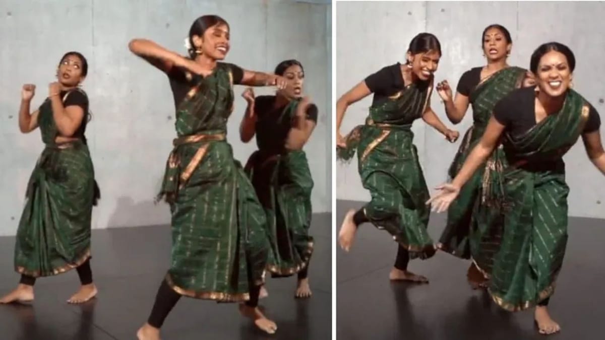 Dance Video: સાડીમાં છોકરીઓએ આકર્ષક ડાન્સથી ઇન્ટરનેટ પર ધૂમ મચાવી, લોકોએ કહ્યું- Girls on fire Dance Video: સાડીમાં છોકરીઓએ આકર્ષક ડાન્સથી ઇન્ટરનેટ પર ધૂમ મચાવી, લોકોએ કહ્યું- Girls on fire