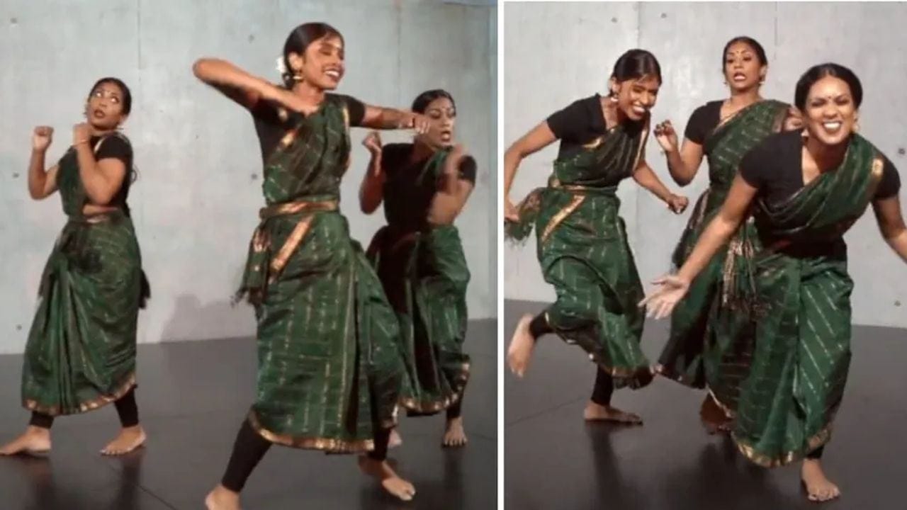 Dance Video: સાડીમાં છોકરીઓએ આકર્ષક ડાન્સથી ઇન્ટરનેટ પર ધૂમ મચાવી, લોકોએ કહ્યું- Girls on fire