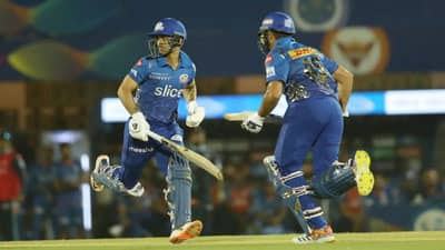 GT vs MI, IPL 2022: રોહિત-ઈશાનની તોફાની શરુઆત વડે મુંબઈ ઈન્ડિયન્સે 178 રનનુ લક્ષ્ય ગુજરાત સામે રાખ્યુ, રાશિદ ખાને 2 વિકેટ ઝડપી