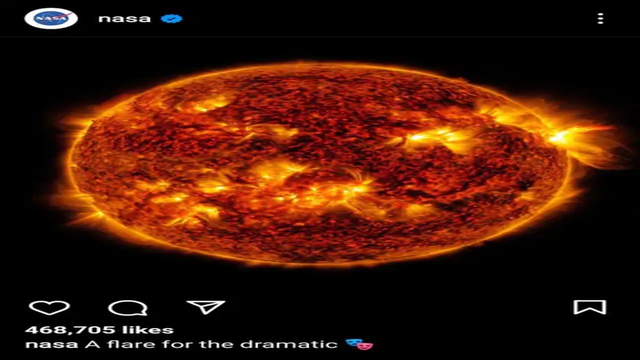 Knowledge: સૂર્યની સપાટી પર સૌર તોફાન, સોલર ફ્લેરનો નાસાનો ફોટો ઈન્સ્ટાગ્રામ પર વાયરલ