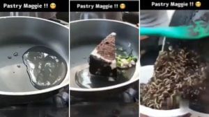 Weird Food: હવે Pastry Maggiનો વીડિયો જોઈને ગુસ્સે થઈ જનતા, લોકોએ કહ્યું- યાર, કોઈ થોડી સૂર્યવંશમની ખીર આપો