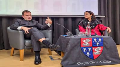 બ્રિટનથી રાહુલ ગાંધીનો કેન્દ્ર પર હુમલો, કહ્યું- ભારતમાં બોલવાની મંજૂરી આપતી સંસ્થાઓ પર કરવામાં આવી રહ્યો છે આયોજિત હુમલો