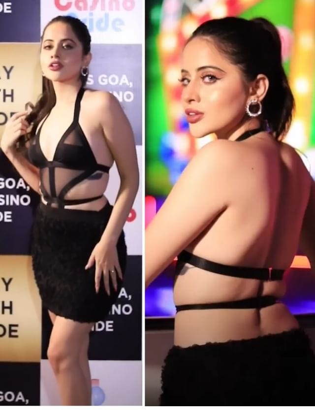 ઉર્ફીએ યુનિક બેકલેસ ડ્રેસ પહેર્યો, ચાહકોની નજરો અટકી ગઈ