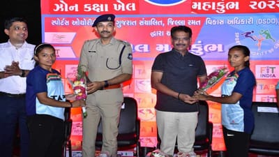 Vyara : જિલ્લા વિકાસ અધિકારીએ ખેલ મહાકુંભના શુભારંભ પ્રસંગે વ્યારાના રમતવીરો માટે કરી આ ખાસ જાહેરાત