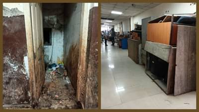 Surat : નાનપુરા બહુમાળી બિલ્ડીંગની લોબી ભંગારનું ગોડાઉન બની ગઈ, શૌચાલયોની ગંદકીથી કર્મચારીઓ પણ ત્રસ્ત