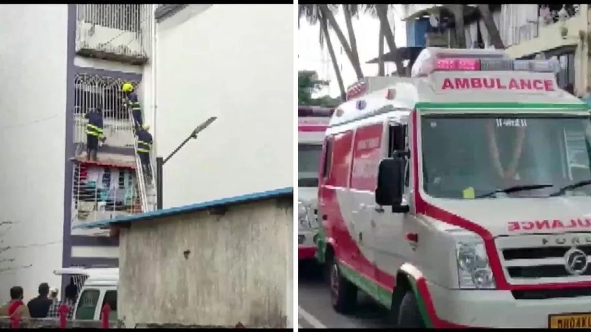 નવી મુંબઈમાં છત ધરાશાયી થતા ફાયર વિભાગે બચાવ કામગીરી હાથ ધરી, 7 લોકોને હોસ્પિટલ લઈ જવામાં આવ્યા