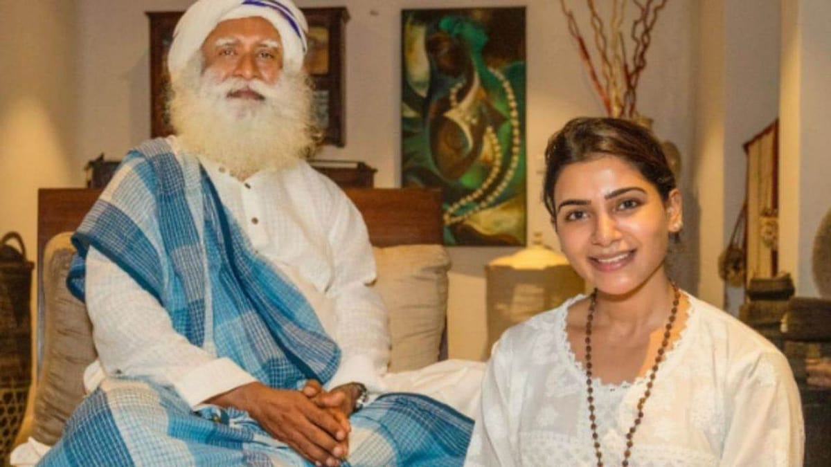 Samantha Ruth Prabhu: સદગુરુને મળી સાઉથ એક્ટ્રેસ સામંથા રૂથ પ્રભુ, જાણો સવાલ સાંભળીને ધાર્મિક ગુરુએ એક્ટ્રેસને શું કહ્યું