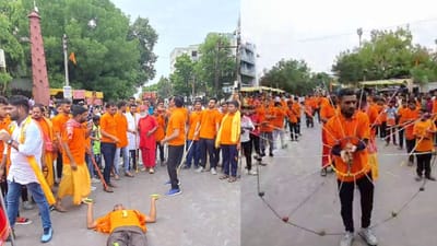 Bhavnagar: ભગવાન જગન્નાથજીની રથયાત્રામાં 150થી વધુ યુવાનો દ્વારા અખાડાના દાવ રજૂ કરાયા