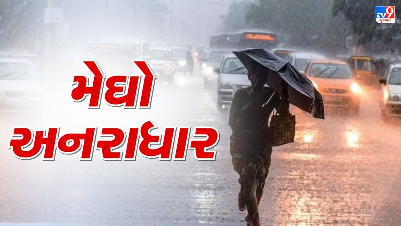 રાજ્યભરમાં જામ્યો વરસાદી માહોલ, ક્યાંક મેઘાની ધીમી સવારી તો ક્યાંક જોવા મળ્યુ રોદ્ર સ્વરૂપ