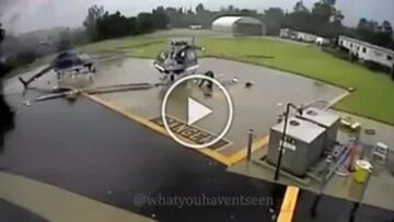 Viral Video: 2 helicopters collided terribly, due to a pilot's error, the helicopter died