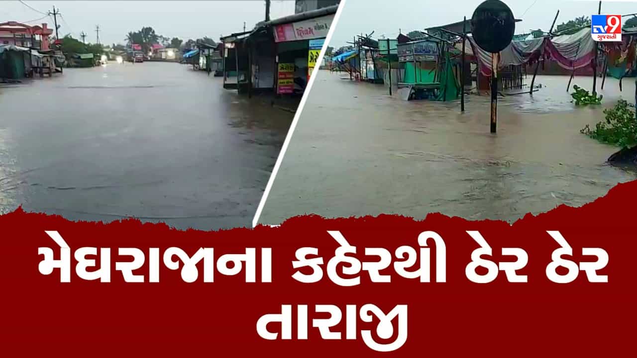 Gujarat Monsoon: મેઘરાજાના કહેરથી ઠેર ઠેર તારાજી, દક્ષિણ ગુજરાતમાં અને સૌરાષ્ટ્રમાં તારાજી