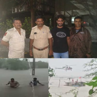 આખા ગુજરાતમાં આભ ફાટવા જેવી સ્થિતિ ઊભી થઈ હતી ત્યારે ઘણા લોકોએ માનવતાના ઉત્તમ ઉદાહરણો પુરા પાડ્યા છે અને અનેક સરાહનીય કાર્યોથી લોકોના જીવ બચાવ્યા છે.