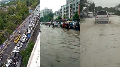 Ahmedabad: સવારે પડેલા સામાન્ય વરસાદમાં ઠેર ઠેર પાણી ભરાયાં, ટ્રાફિક જામથી લોકો ત્રસ્ત Ahmedabad: સવારે પડેલા સામાન્ય વરસાદમાં ઠેર ઠેર પાણી ભરાયાં, ટ્રાફિક જામથી લોકો ત્રસ્ત