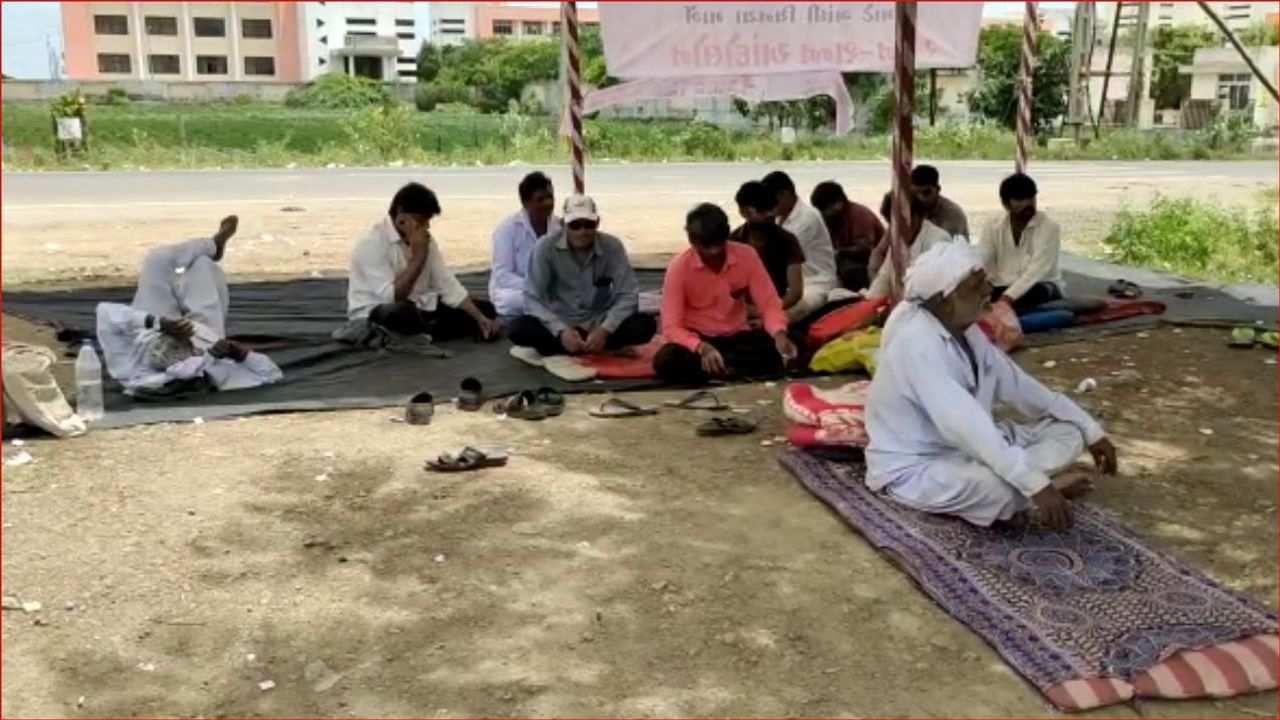 Farmer on protest 