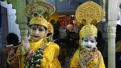 મધ્યપ્રદેશના ગ્વાલિયરમાં જન્માષ્ટમી નિમિત્તે ભગવાનને 100 કરોડના આભુષણોનો શણગાર કરાયો