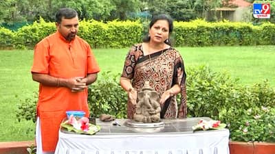 મારા ગણેશ માટીના ગણેશ: રાજ્ય કક્ષાના પ્રધાન મનિષા વકીલ TV9ના અભિયાન સાથે જોડાયા અને માટીની મુર્તિ બનાવી