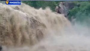 Banaskantha: ભારે વરસાદ બાદ વડગામનો પાણીયારી ધોધ થયો વહેતો, જુઓ Video 