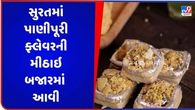 Surat : મીઠાઈ વિક્રેતાએ તૈયાર કરી પાણીપુરીના ફ્લેવરવાળી મીઠાઈ, કહ્યું બહેનોને ખાસ પસંદ પડશે